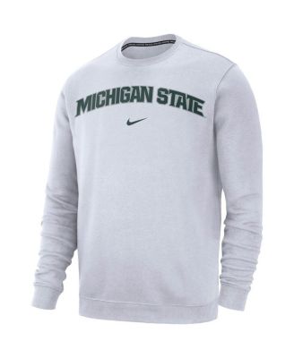 Men's White Michigan State Spartans Club Fleece Sweatshirt