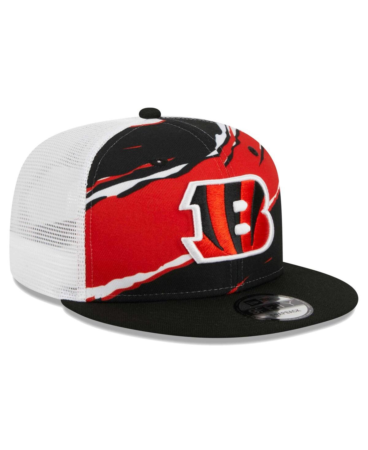 Men's New EraCincinnati Bengals Tear Trucker 9FIFTY Snapback Hat - Black
