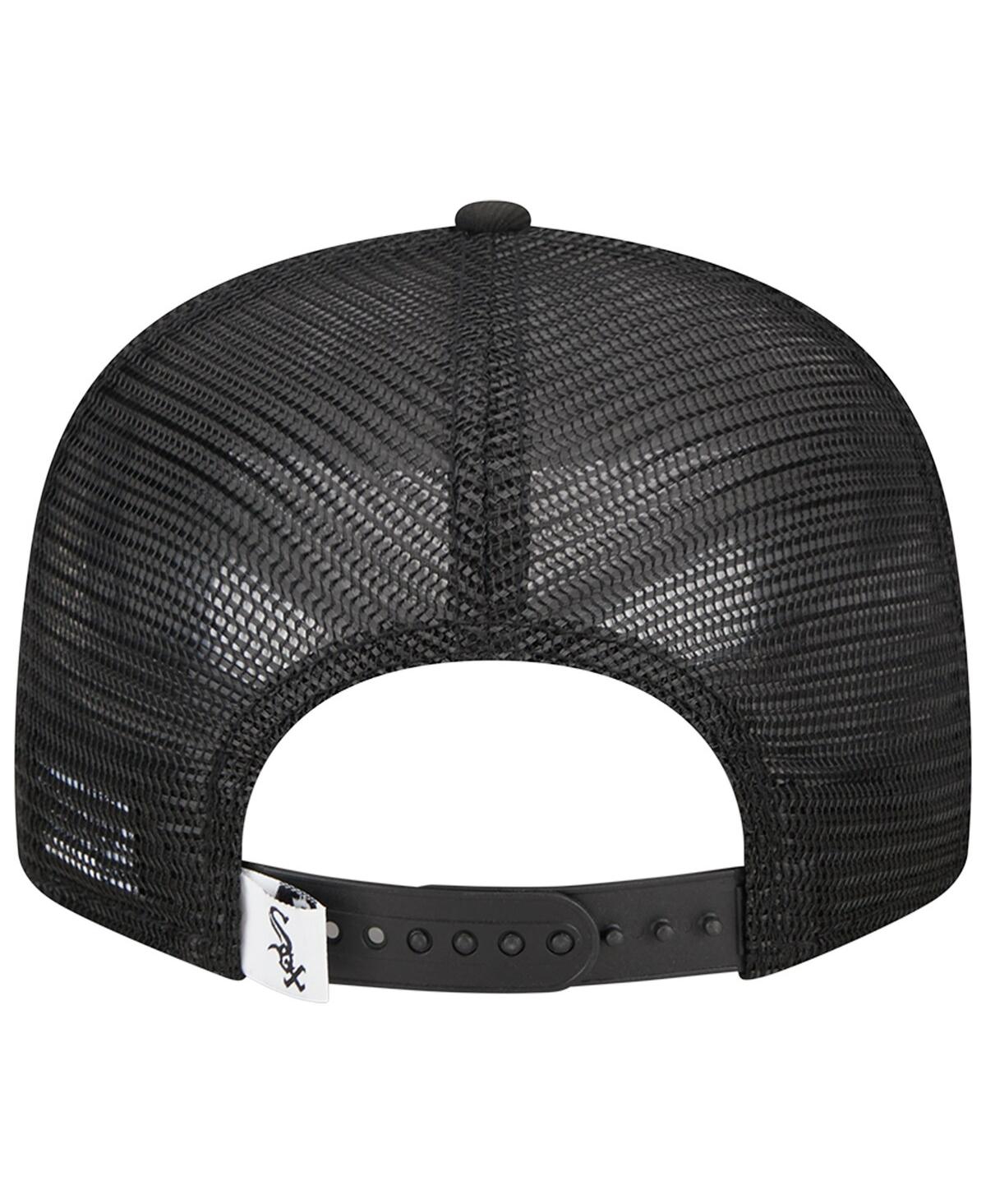 Men's New EraChicago White Sox Trucker 9FIFTY Snapback Hat - Black