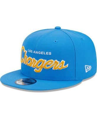 Men's Powder Blue Los Angeles Chargers Main Script 9FIFTY Snapback Hat