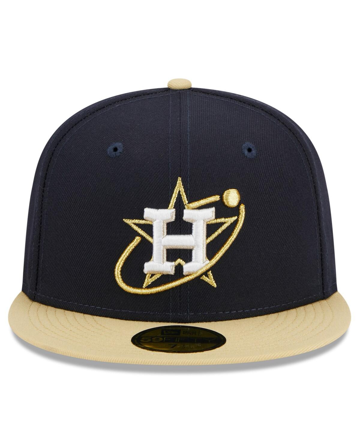 New Era Men's Navy Houston Astros Cooperstown Collection Retro City 59fifty Fitted  Hat