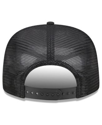 Men's Black California Angels Cooperstown Collection Street Team A-Frame Trucker 9FIFTY Snapback Hat