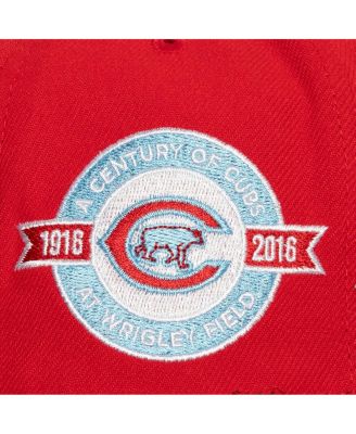 Men's Red, Light Blue Chicago Cubs Hometown Snapback Hat