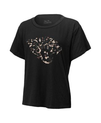 Women's Threads Trevor Lawrence Black Jacksonville Jaguars Leopard Player Name and Number Tri-Blend T-shirt