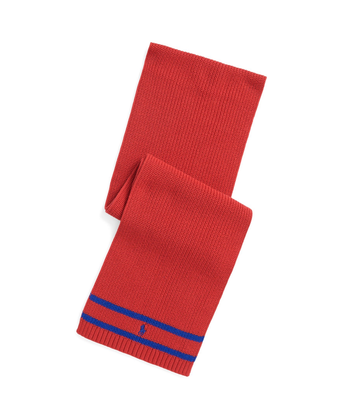 Polo Ralph Lauren Kids' Toddler And Little Boys Striped Cotton Scarf In Rl Red,heritage Royal