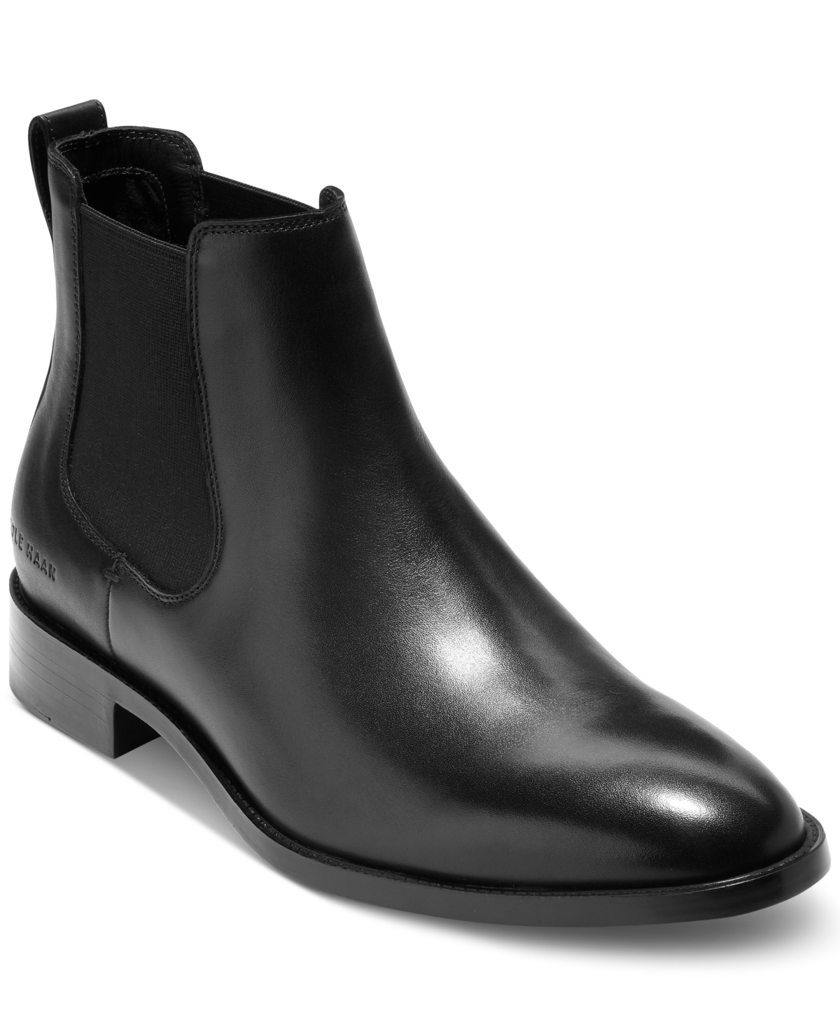 COLE HAAN MEN'S HAWTHORNE LEATHER PULL-ON CHELSEA BOOTS MEN'S SHOES