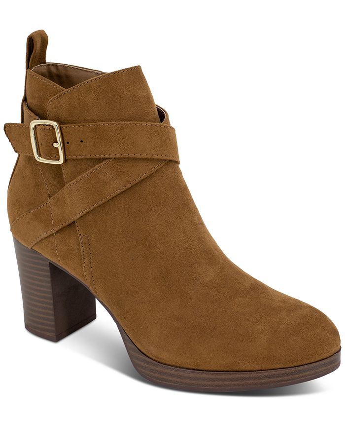Clarett Slouch Buckled Booties, Created for Macy's