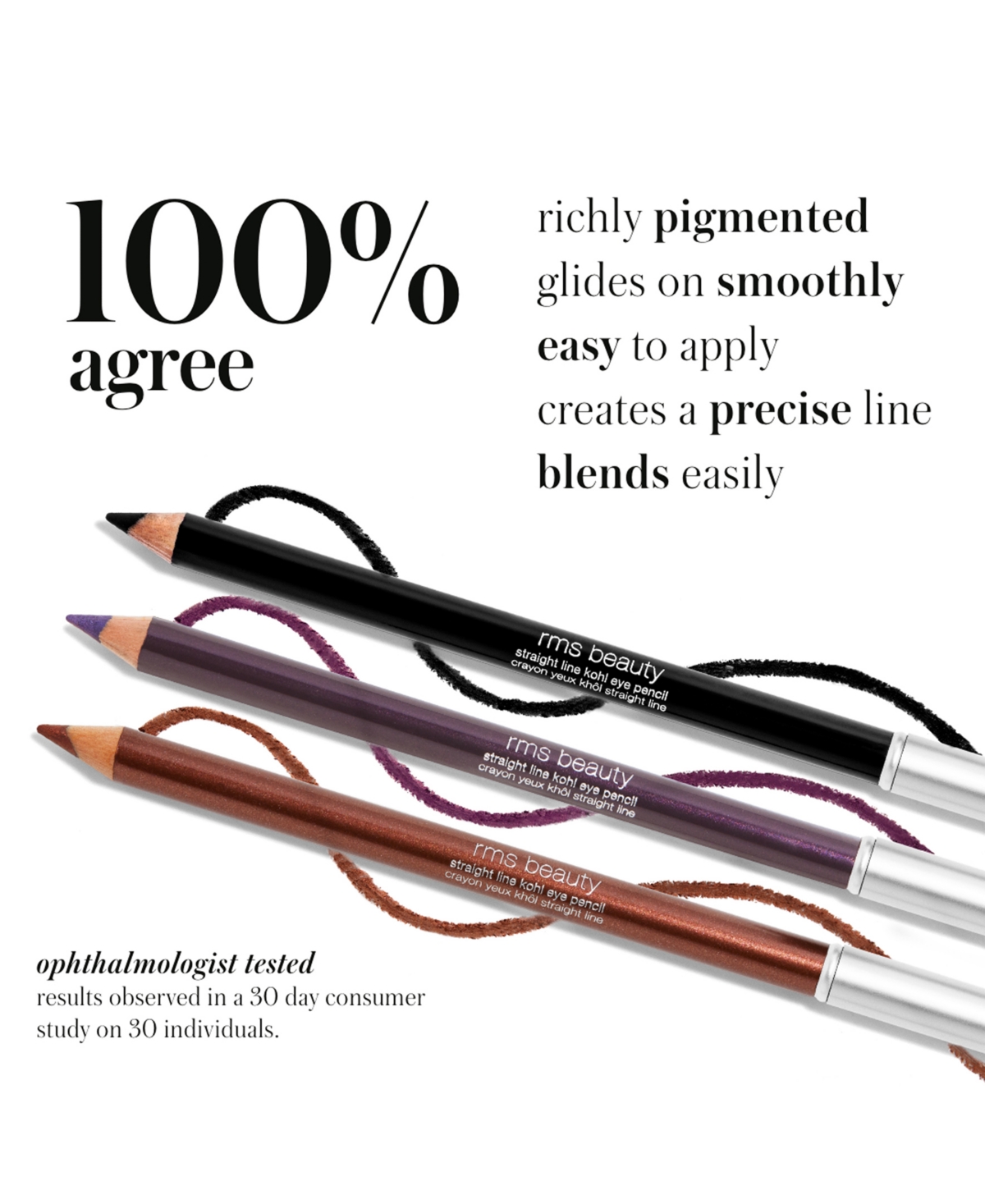 Shop Rms Beauty Straight Line Kohl Eye Pencil In Hd Black