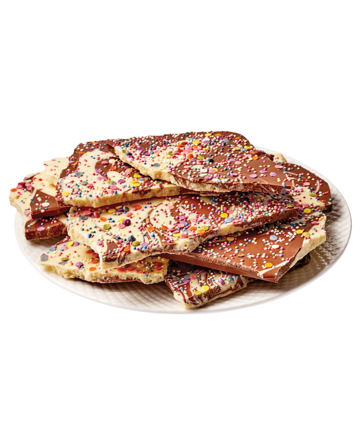Shop Bissinger's Handcrafted Chocolate White And Milk Birthday Cake Bark, 14 oz In No Color