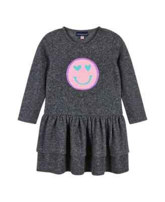open lace back dress TX Smiley Face Kids Dress – Frankie Jean main image 0