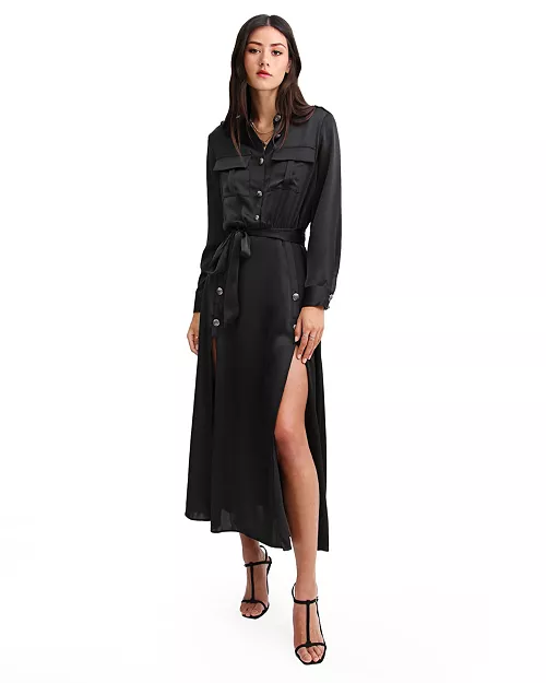 women lover to lover maxi shirt dress