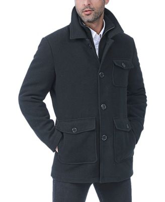 BGSD Men Calvin Wool Blend Car Coat with Removable Bib Macy s