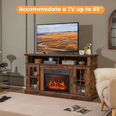 Stand with 1400W Electric Fireplace
