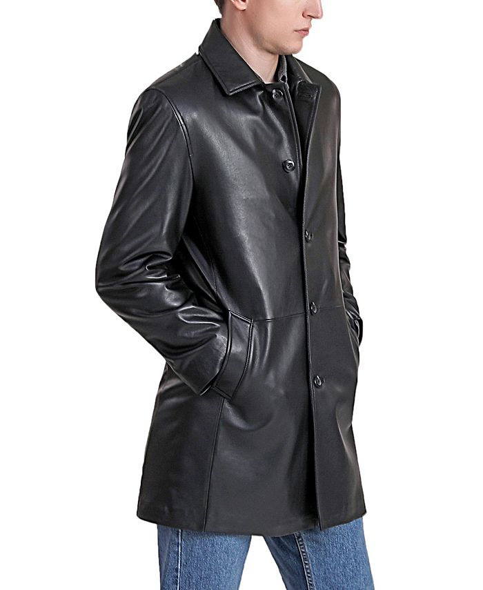 Men's Overcoat - Three Quarter Car coat + Pink