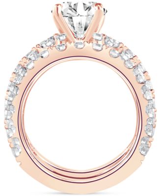 Badgley Mischka Certified Lab Grown Diamond 3 Pc. Bridal Set (5 ct. t.w.) in 14k Gold