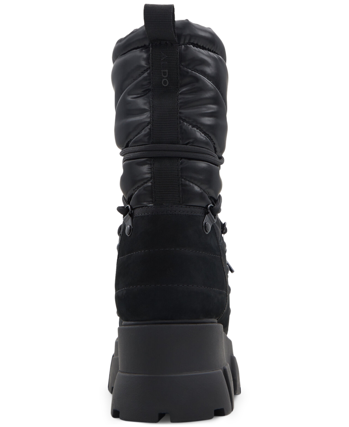Shop Aldo Nordica Lace-up Cold-weather Boots In Black