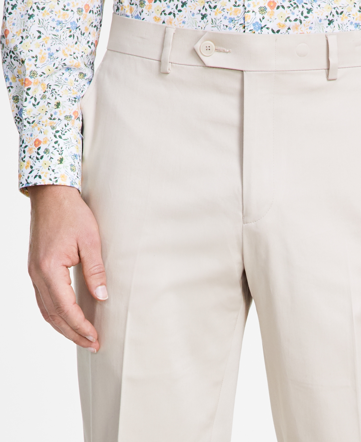 Bar Iii Men's Slim-Fit Cotton Stretch Solid Suit Separate Pants, Created for Macy's