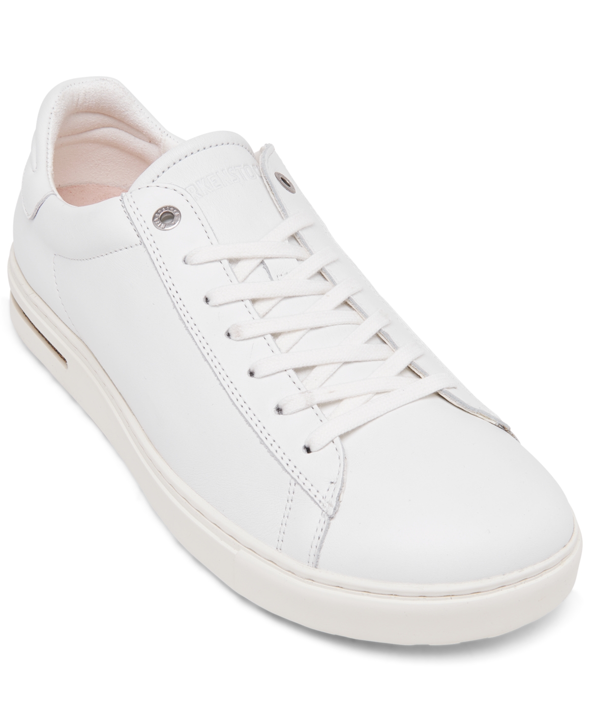 Men's Bend Low Leather Casual Sneakers from Finish Line - White