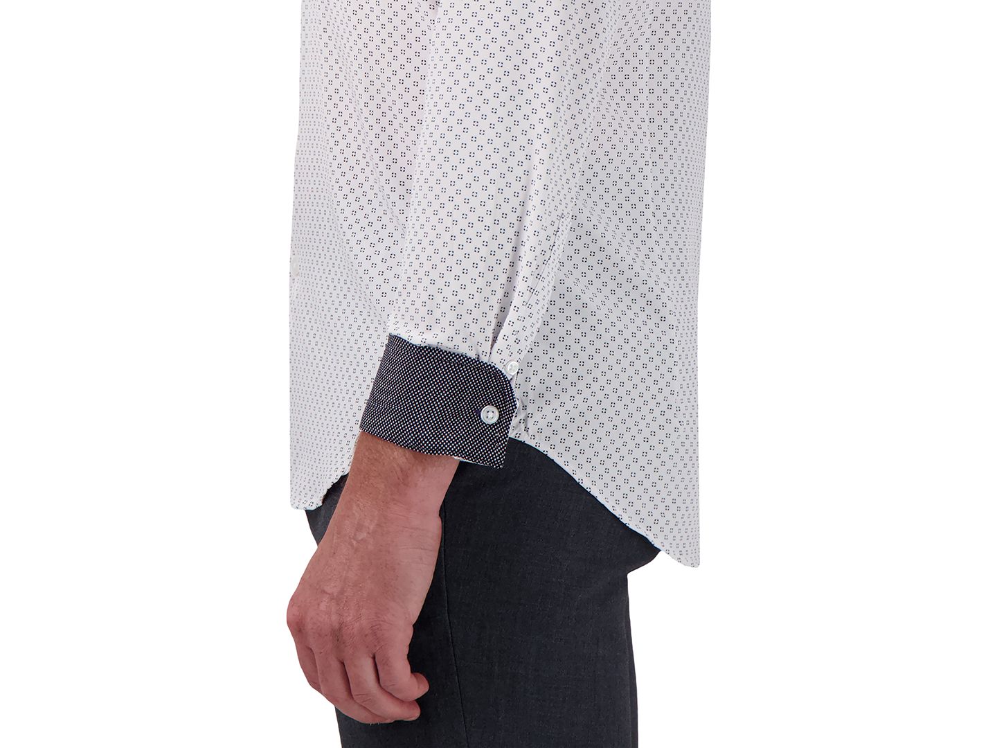 Мужская рубашка Report Collection Slim-Fit Geo-Print, цвет: Чёрный — фото 3