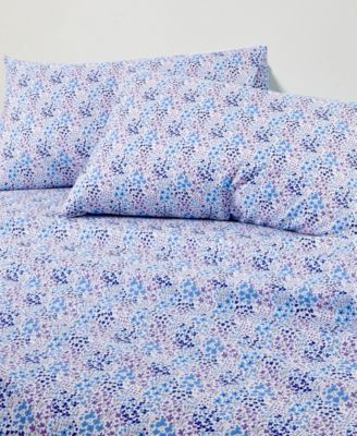 Sunham Microfiber Easy Care Printed 4-Pc. Sheet Set, King