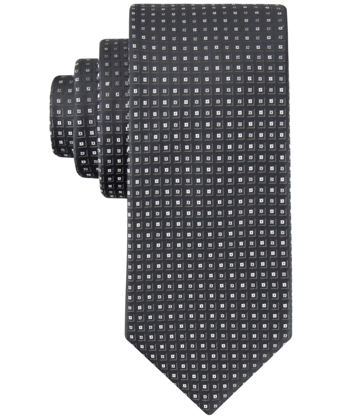 Calvin Klein Men's Alfie Micro-dot Tie In Black