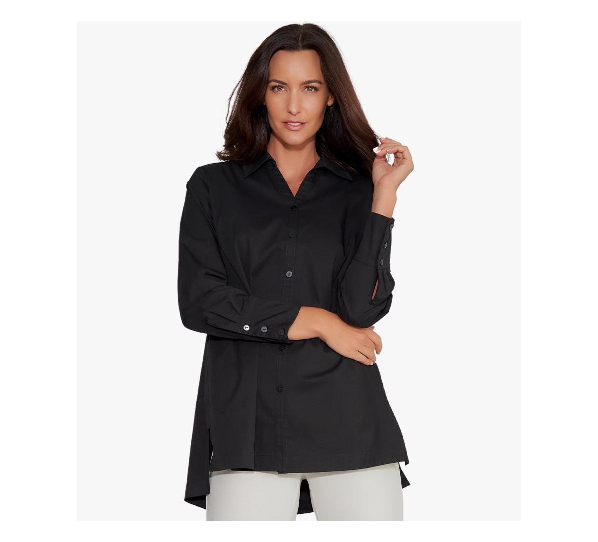 Women's Wish List Shirt In Cotton Poplin - Soft white