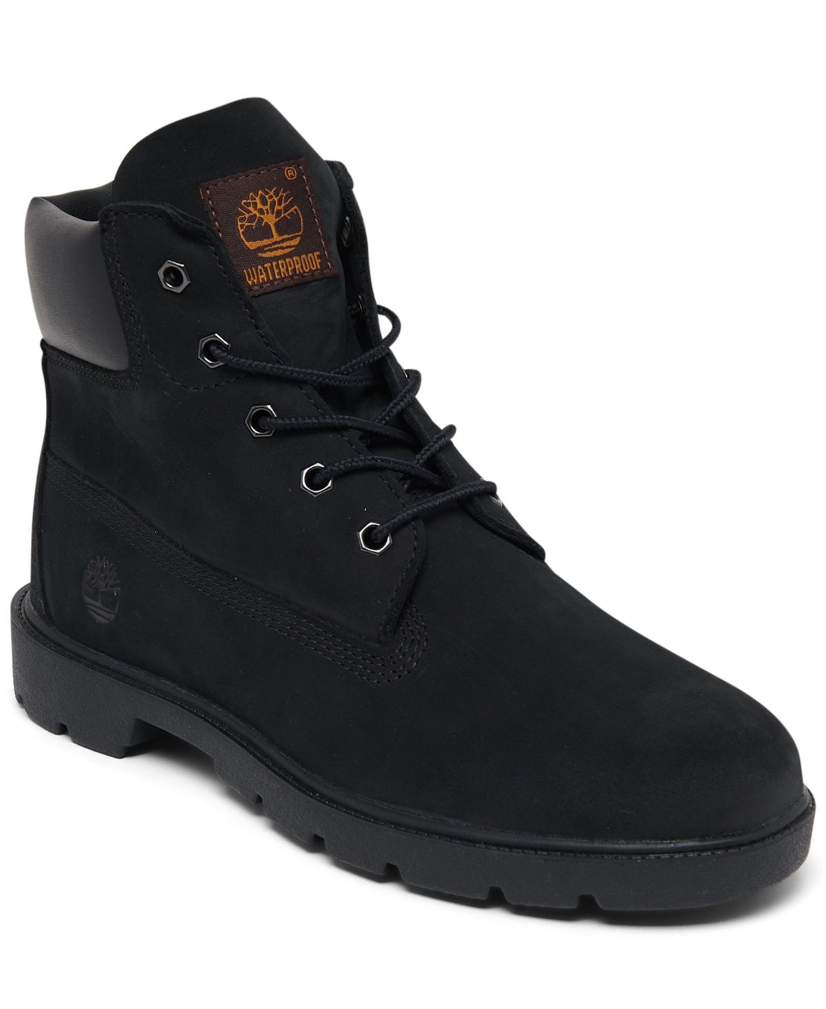 Timberland Big Kids 6" Classic Water Resistant Boots From Finish Line In Black