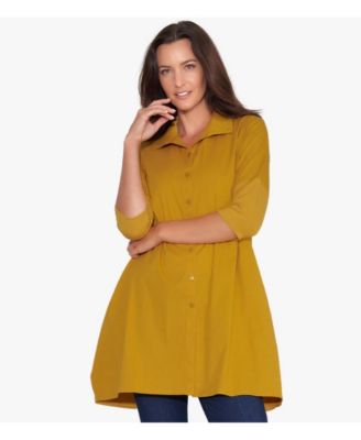 Women's Quarter Sleeve Cotton and Jersey Tiburon Tunic