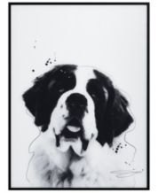 Empire Art Direct Poodle Pet Paintings on Printed Glass Encased with A  Black Anodized Frame, 24 x 18 x 1