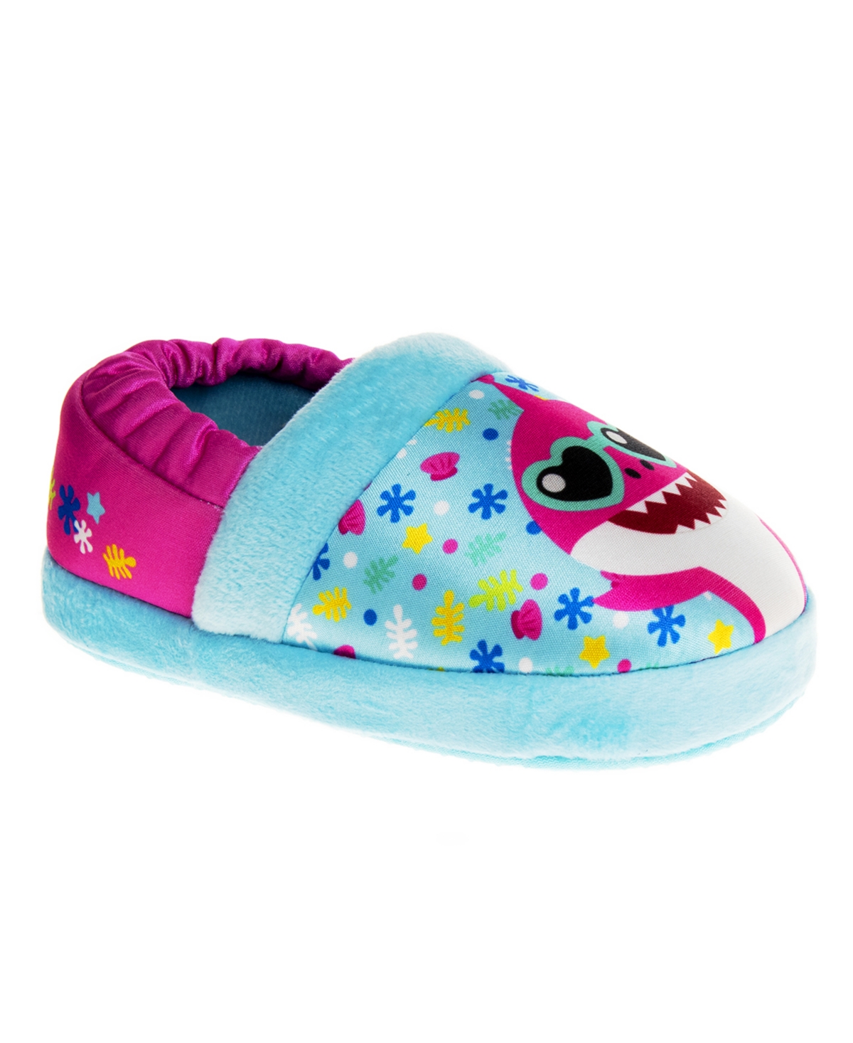 Shop Baby Shark Toddler Girls Cool And Friendly Dual Sizes House Slippers In Pink,blue