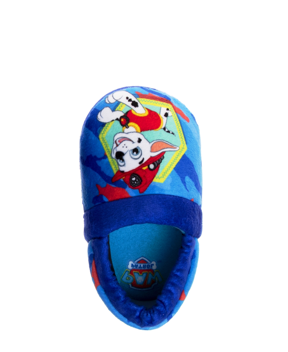 Shop Nickelodeon Toddler Boys Paw Patrol Marshall And Chase Dual Sizes House Slippers In Blue,navy