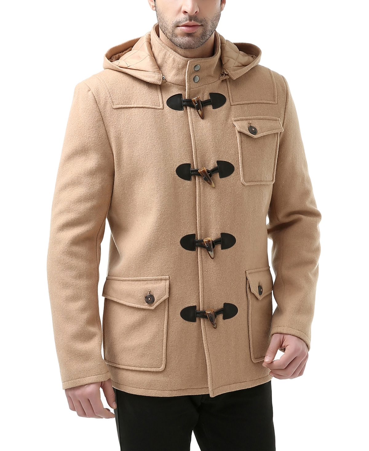 Bgsd Men Nathan Wool Blend Short Toggle Coat