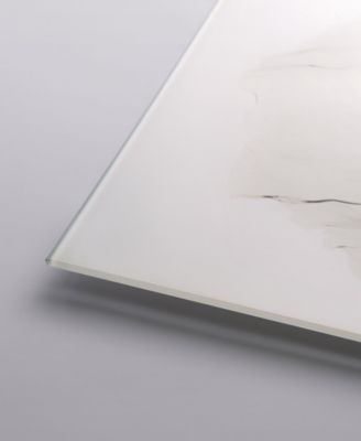 "Floral Landscape" Frameless Free Floating Tempered Glass Panel Graphic Wall Art, 24" x 48" x 0.2"