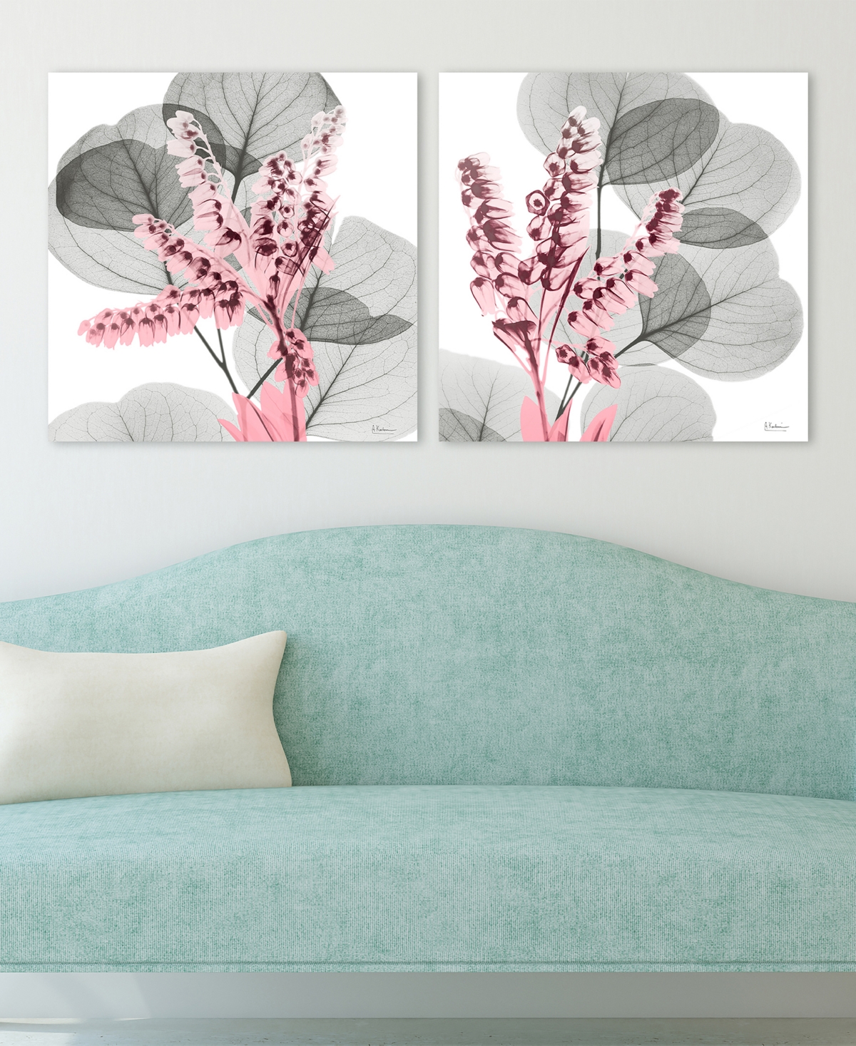 EMPIRE ART DIRECT EUCALYPTUS BUSH 1 2 FRAMELESS FREE FLOATING TEMPERED GLASS PANEL GRAPHIC WALL ART, 24" X 24" X 0.2"  