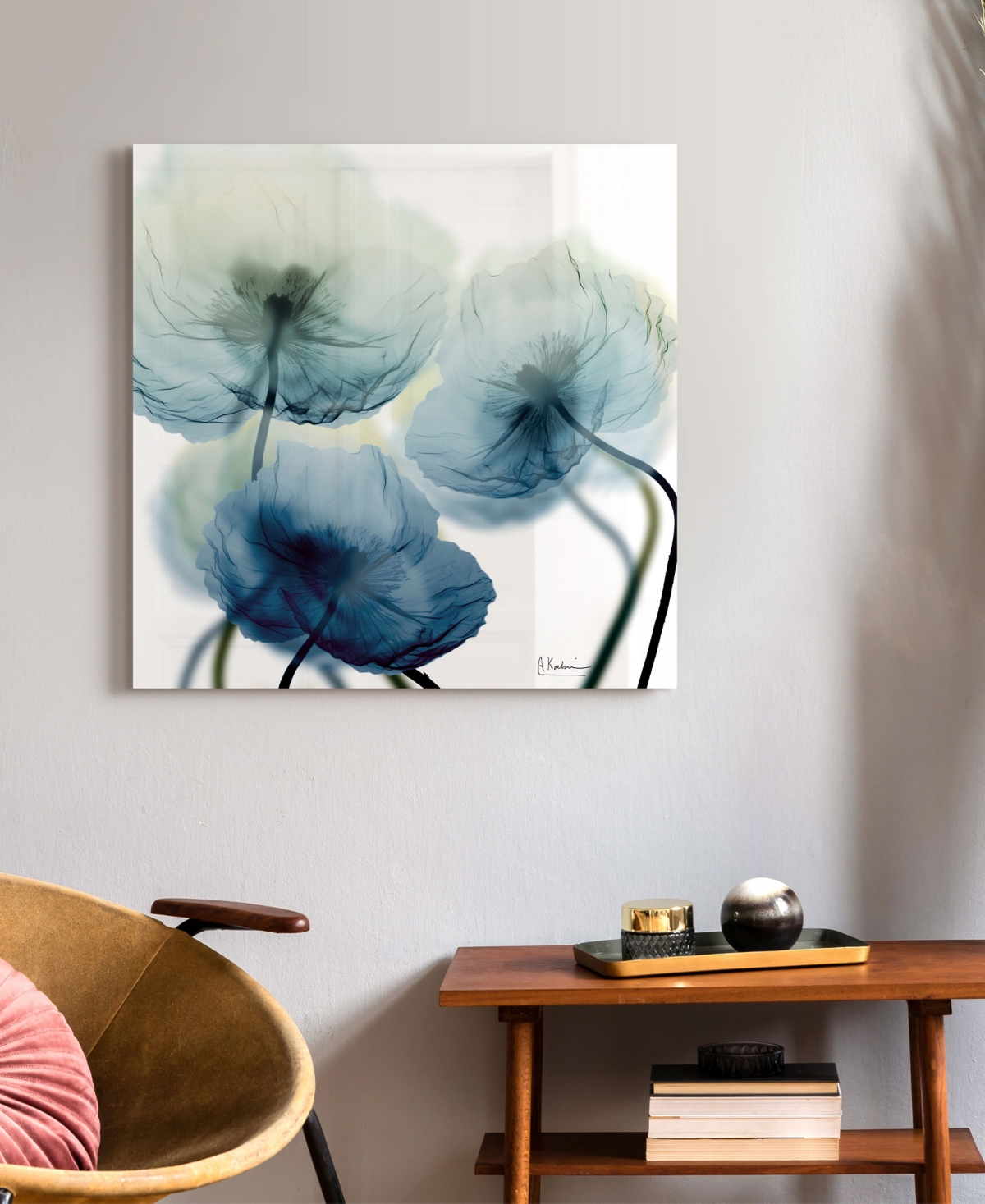 EMPIRE ART DIRECT "UNFOCUSED BEUATY 1" FRAMELESS FREE FLOATING TEMPERED GLASS PANEL GRAPHIC WALL ART, 24" X 24" X 0.2" 