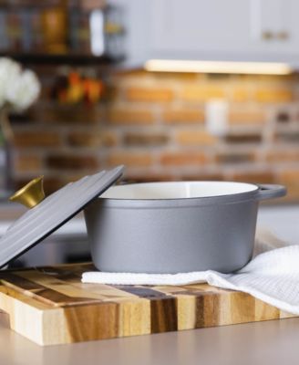 Enamel Cast Iron 3 Quart Dutch Oven with Lid