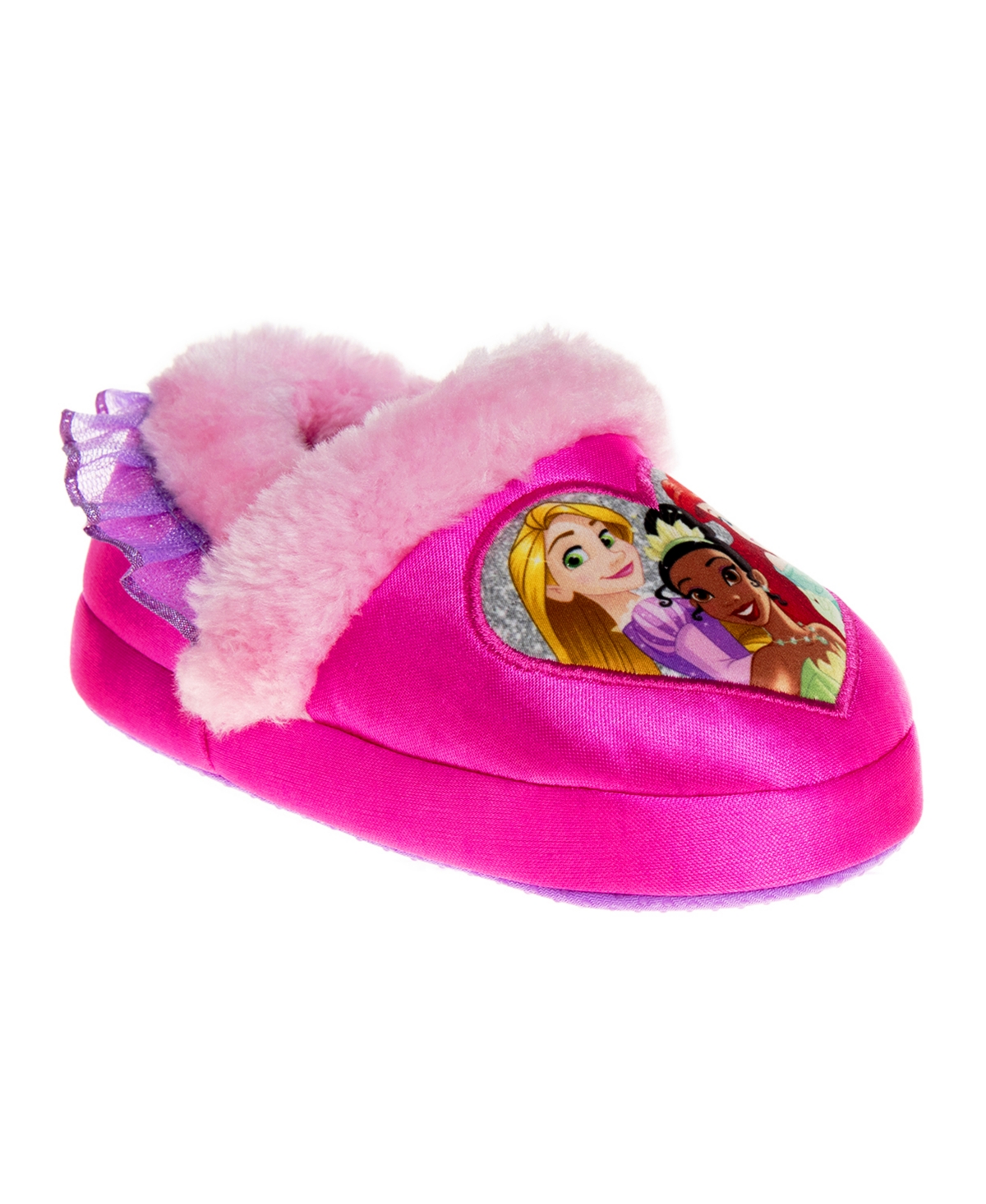 Disney Kids' Toddler Girls Princess Favorite Princess Dual Sizes House Slippers In Pink,purple