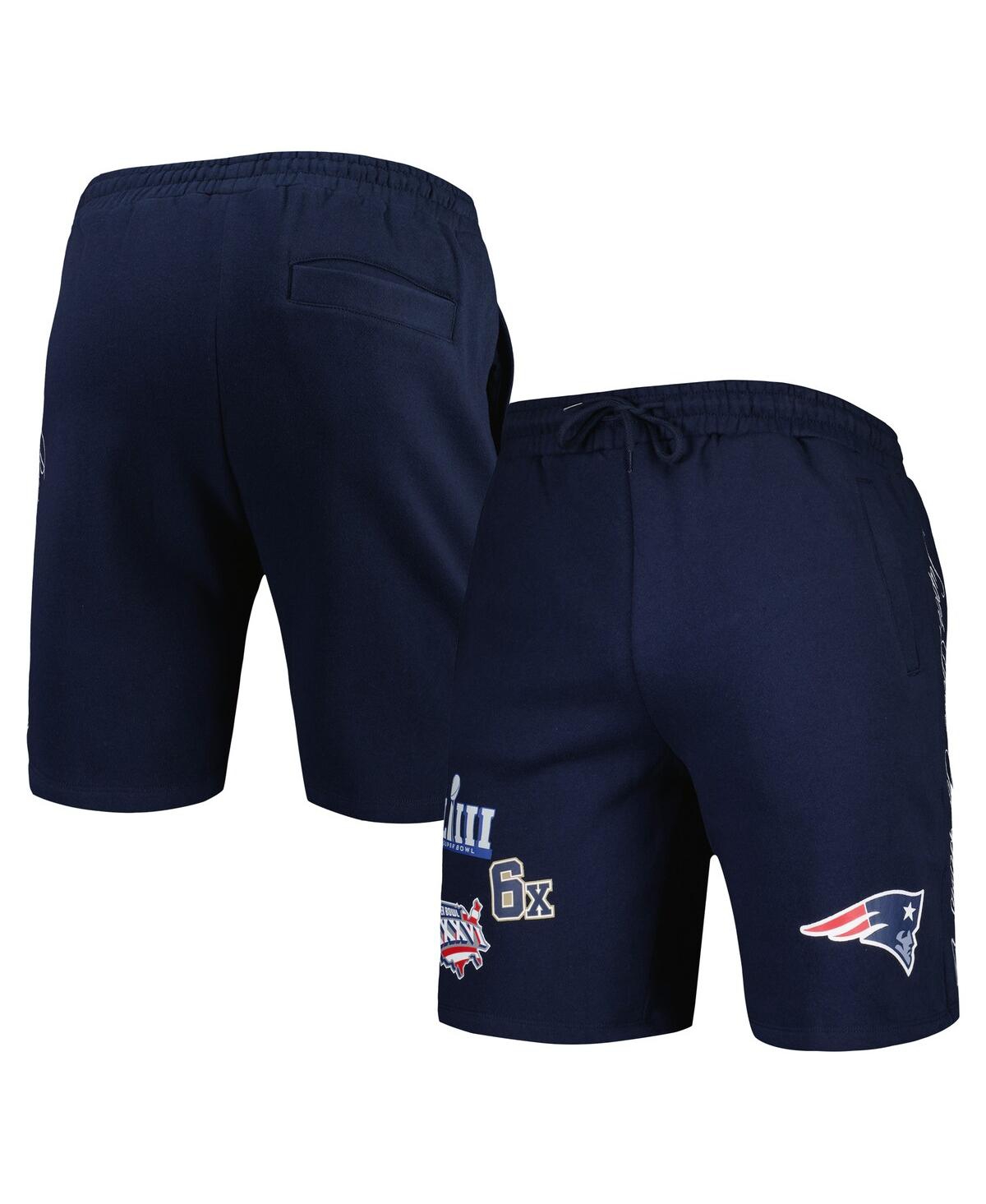 New Era Men's  Navy New England Patriots Historic Champs Shorts