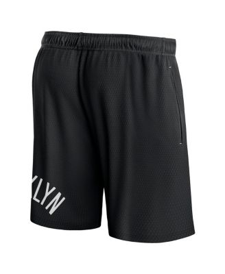 Men's Black Brooklyn Nets Free Throw Mesh Shorts