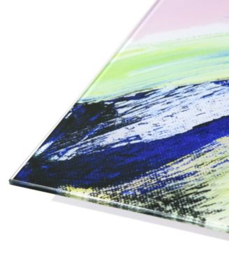 "Rock Star I Abc" Frameless Free Floating Tempered Glass Panel Graphic Wall Art Set of 3, 72" x 36" x 0.2" Each