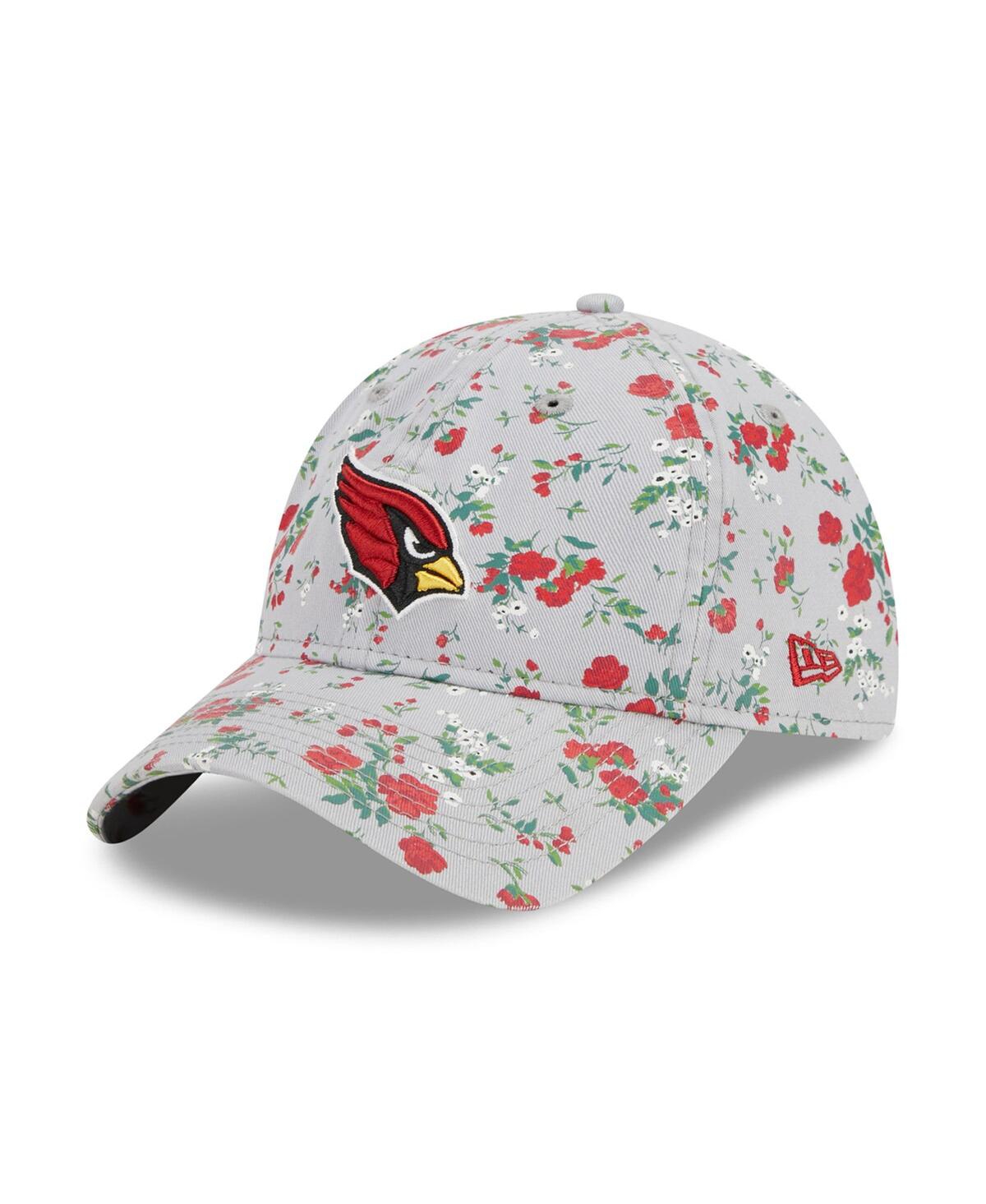 New Era Women's  Gray Arizona Cardinals Bouquet 9twenty Adjustable Hat