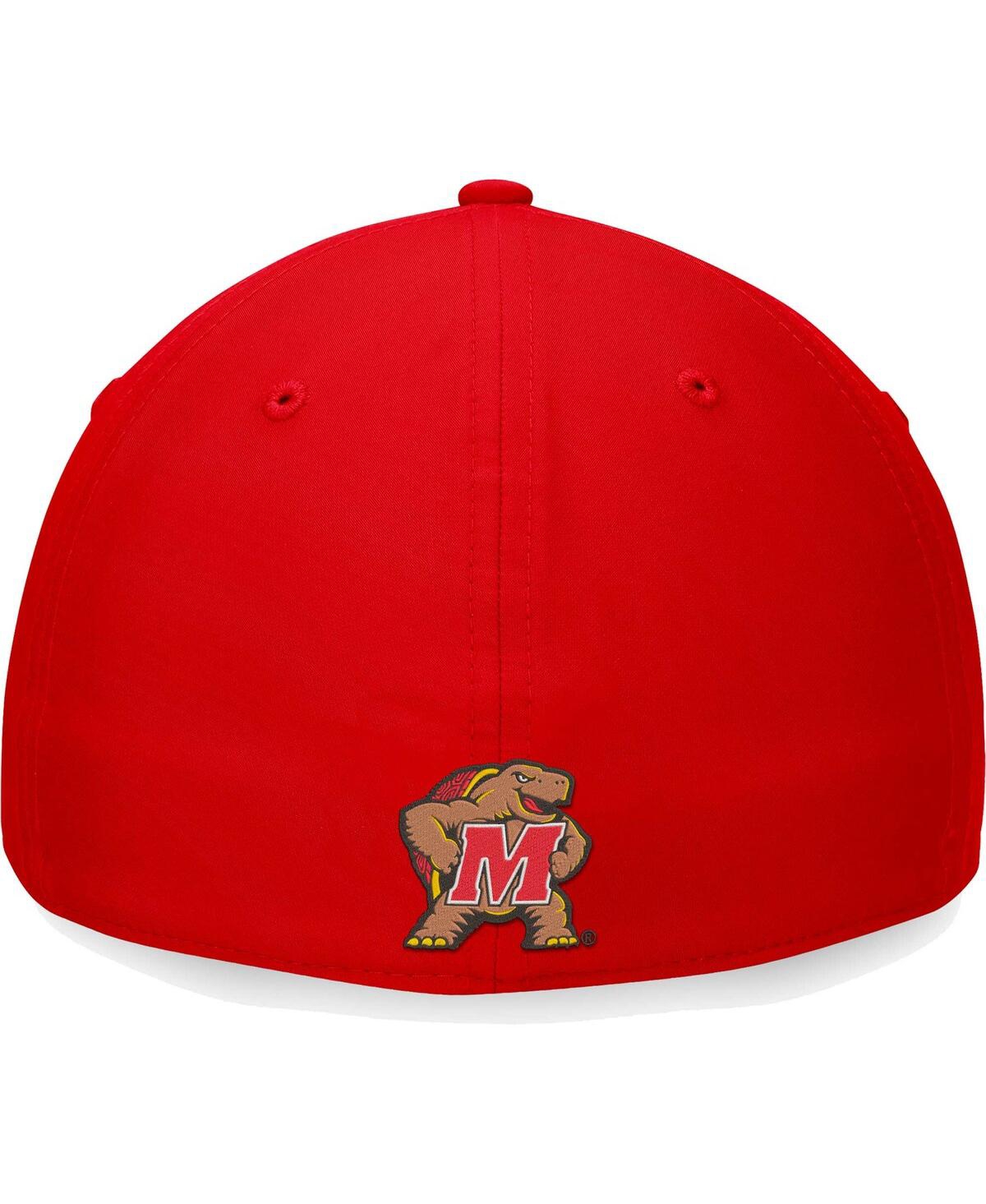 Men's Top of the WorldMaryland Terrapins Deluxe Flex Hat - Red
