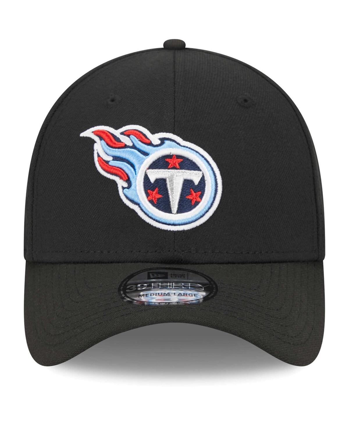 Men's New EraTennessee Titans Main 39THIRTY Flex Hat - Black