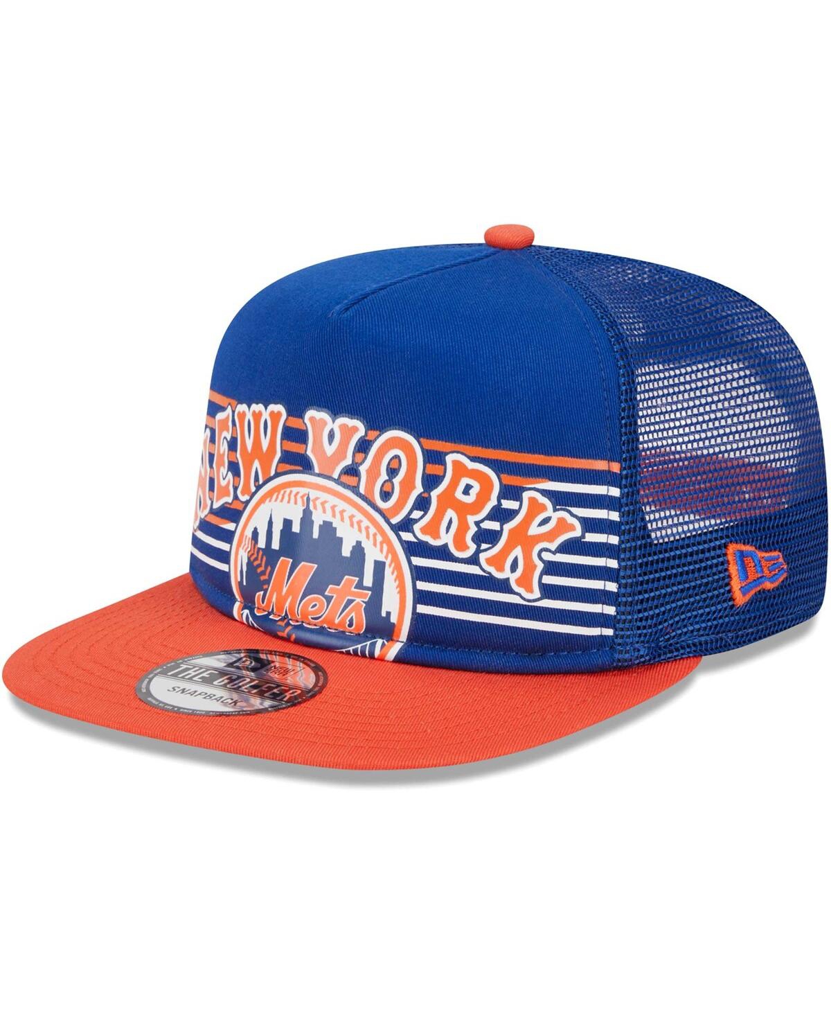 Shop New Era Men's  Royal New York Mets Speed Golfer Trucker Snapback Hat