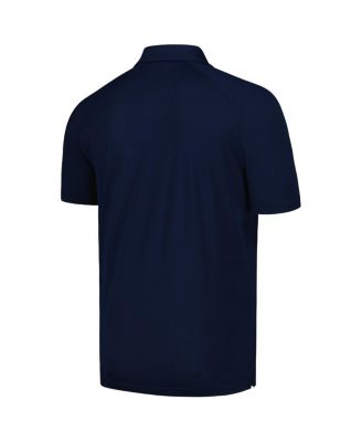 Men's Navy Atlanta Braves Sector Batter Up Raglan Polo Shirt
