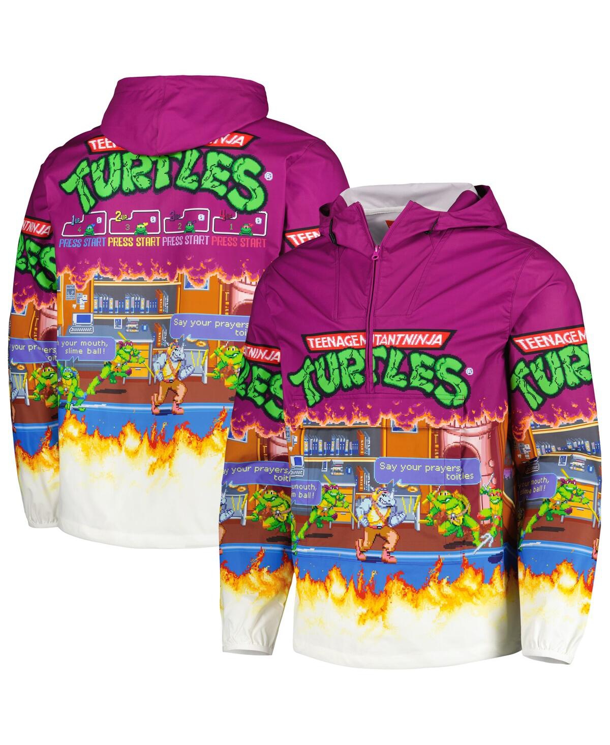 Men's Chalk Line Purple Teenage Mutant Ninja Turtles Half-Zip Lightweight Jacket - Purple