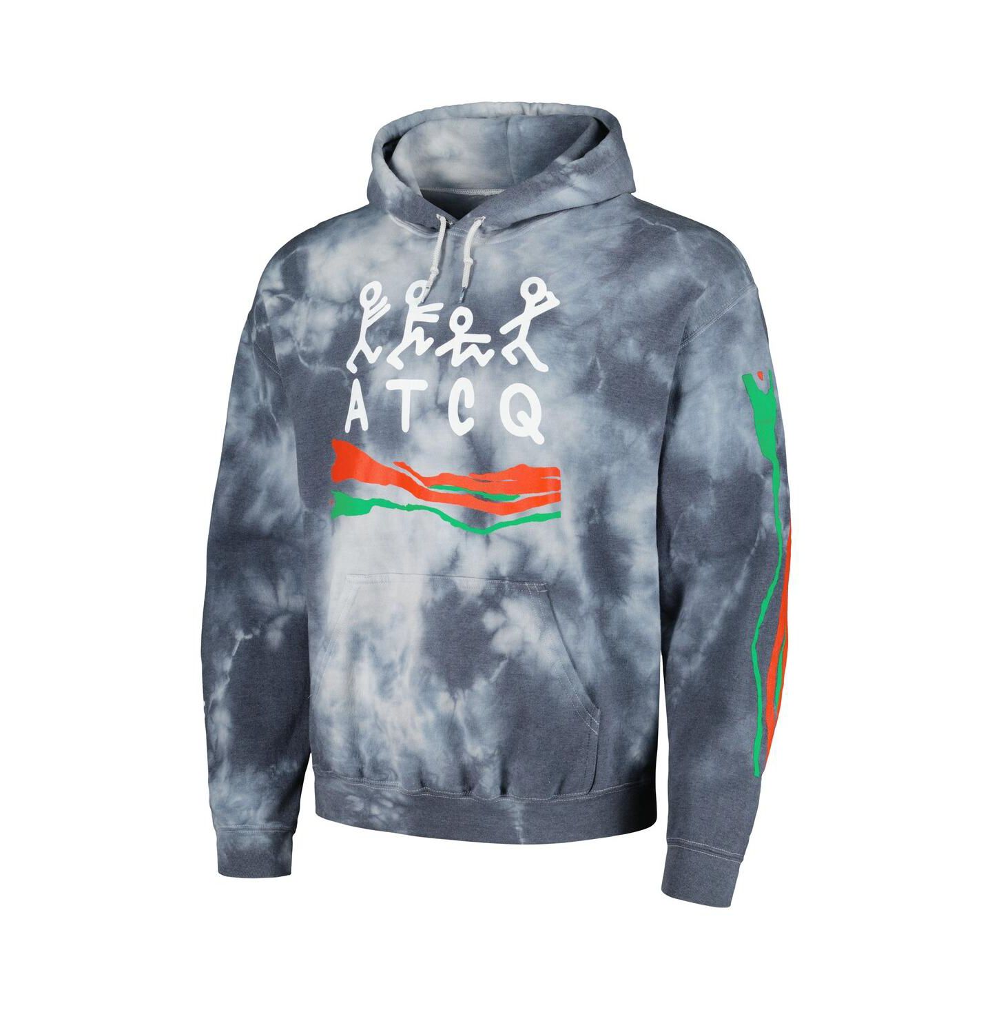 Мужское худи Philcos Navy Distressed A Tribe Called Quest Washed Stick Figure Pullover — фото 2
