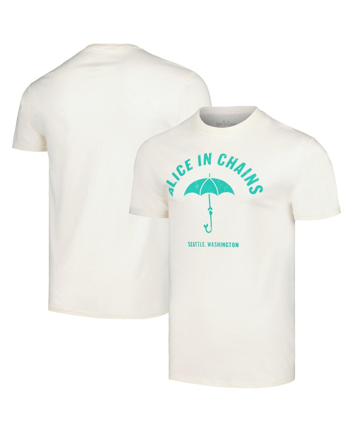 Men's Cream Alice in Chains Umbrella T-shirt - Cream