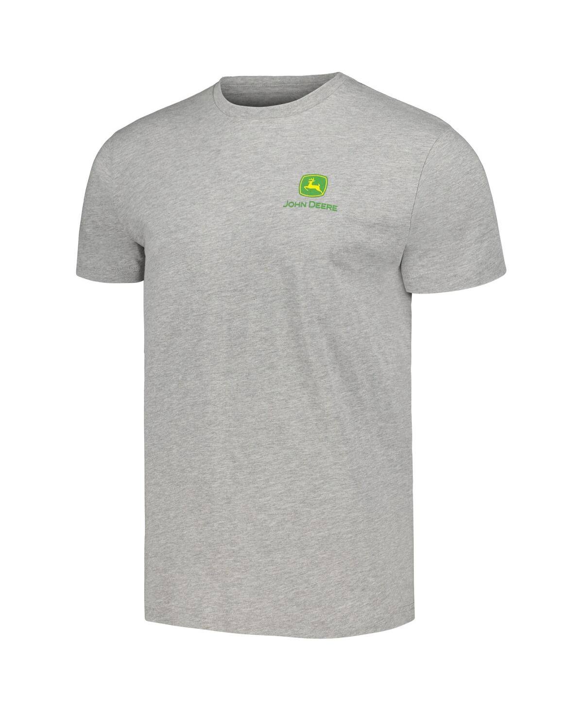 Top Of The World Men's And Women's  Heather Gray John Deere Classic Trademark History T-shirt In Heather Gray