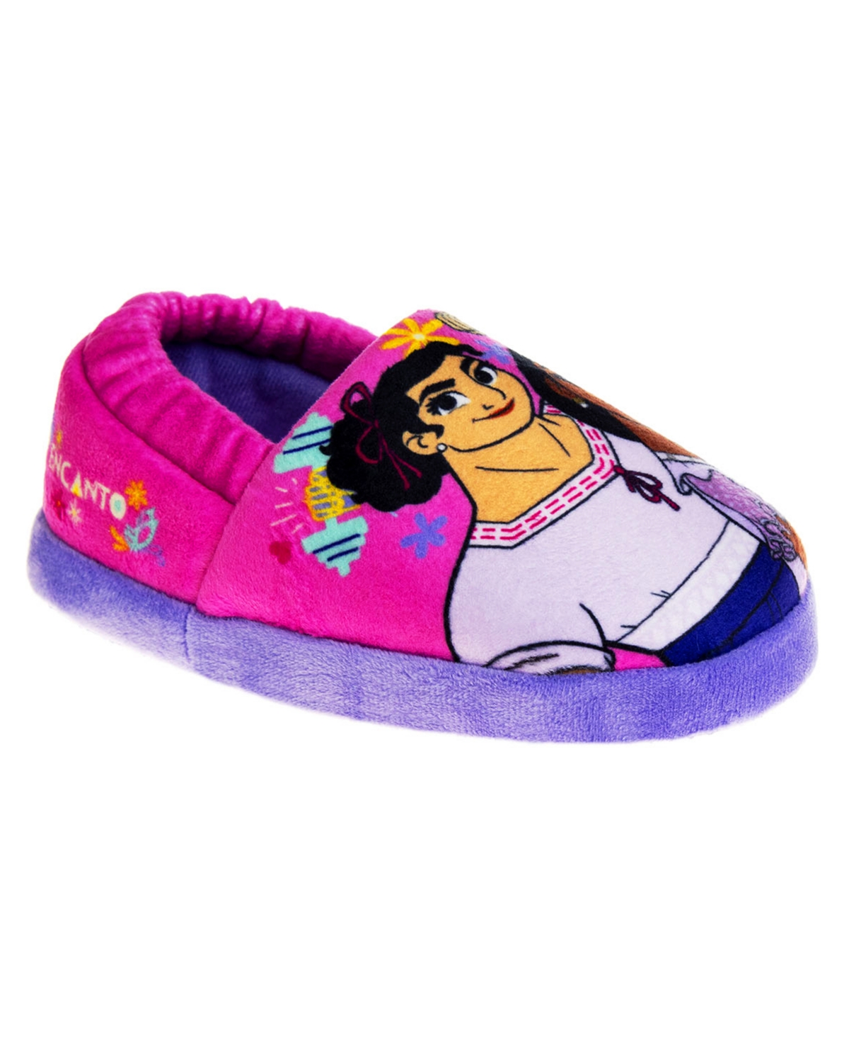Shop Disney Toddler Girls Encanto Madrigal Family Dual Sizes House Slippers In Pink,purple